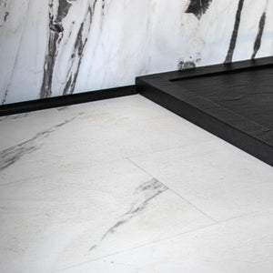 Gloss Carrara White Marble SPC Flooring 1.86M² PACK | 10 Tiles | KlickerFloor