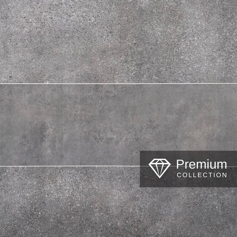 Large Premium Midnight Stone Graphite Shower Panel 1.0m x 2.4m