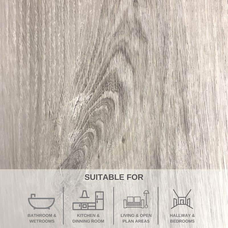 Tummel Grey Oak SPC Flooring 2.196m² PACK| 10 Tiles