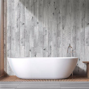 Large Premium Light Grey Oak Shower Panel 1.0m x 2.4m-Shower Panel-Decor Walls & Flooring