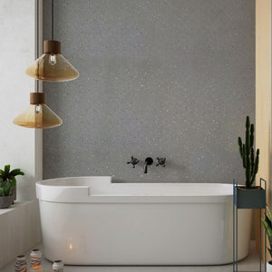 Large Grey Sparkle Shower Panel 1.0m x 2.4m