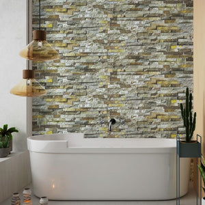 Large Premium Natural Stone Pennine Shower Panel 1.0m x 2.4m