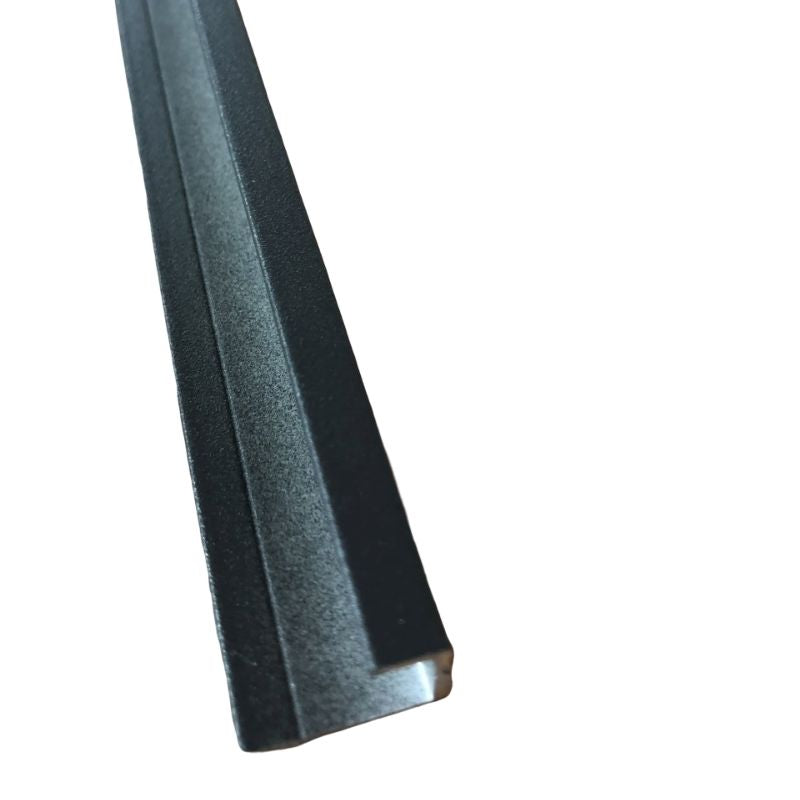 Aluminium End Cap Square Anthracite (10mm Depth)