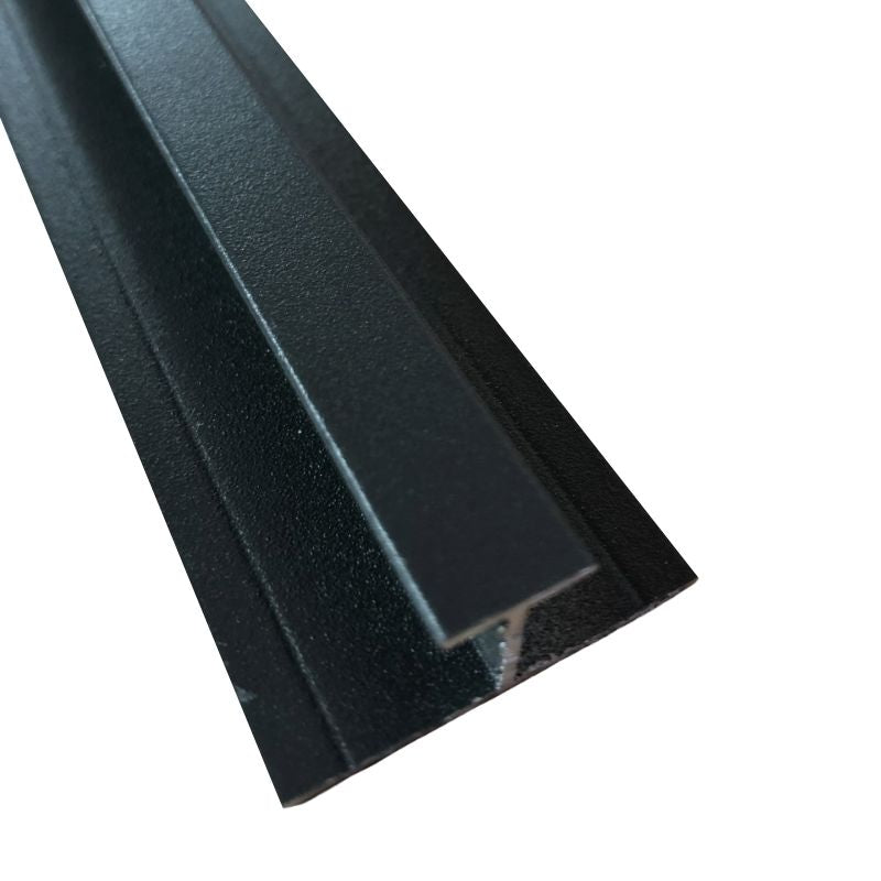 Aluminium H Joining Trim Anthracite (10mm Depth)