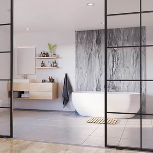 Grey Volterra Gloss-ShowerWall-Decor Walls & Flooring