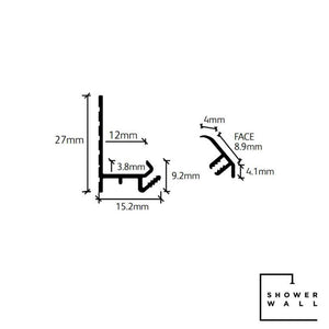 ShowerWall Sureseal Base Trim-ShowerWall-Decor Walls & Flooring