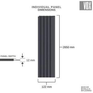 Vox Linerio S-Line Anthracite Slat Panel