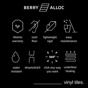 Zinc 679M Vinyl Tiles Flooring | BerryAlloc® Pure 2.247m² Pack