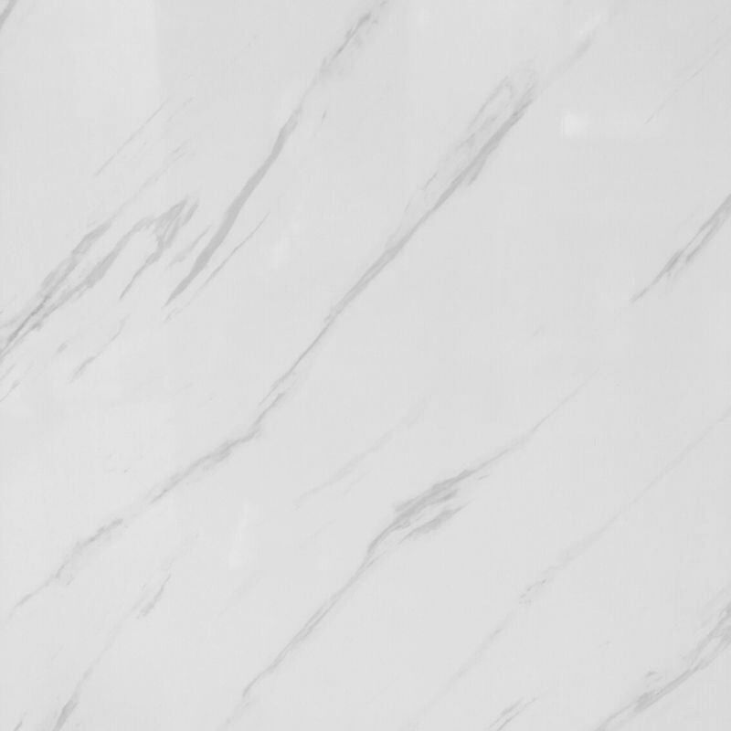 Large White Carrara Marble Shower Panel Sample