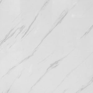 Large White Carrara Marble Shower Panel Sample