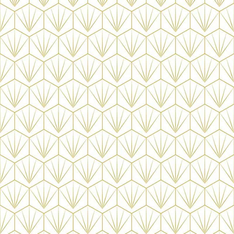 Deco Tile White / Mustard | ShowerWall