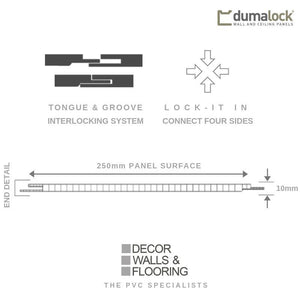 Dumalock 2 Tile Stone Dark Concrete-Decor Walls & Flooring