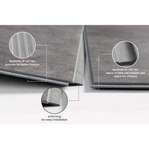 Dumawall Plus Nero | Solid Core Bathroom Wall Tile | 8 Pack