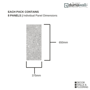 Dumawall Plus Ceppo De Gri | Solid Core Bathroom Wall Tile | 8 Pack