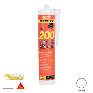 White Silicone '200 Contractors'-Decor Walls & Flooring