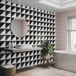 Grafito Tile Black | ShowerWall