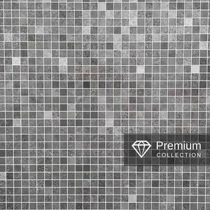 Large Premium Mosaic Graphite Shower Panel 1.0m x 2.4m