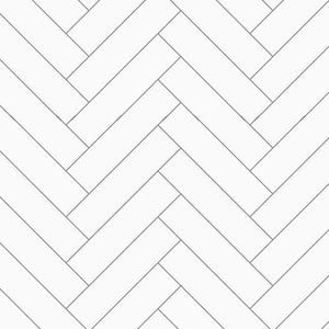White Herringbone 8mm Sample