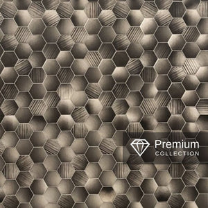 Large Premium Hexagonal Bronze Shower Panel 1.0m x 2.4m-Shower Panel-Decor Walls & Flooring