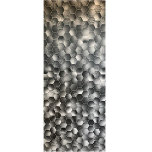 Large Premium Hexagonal Grey Shower Panel 1.0m x 2.4m-Shower Panel-Decor Walls & Flooring