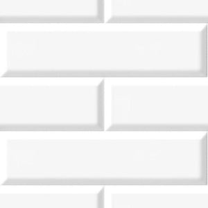 Premium London White Tile Shower Panel Sample