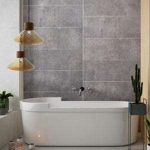 Large Premium Midnight Stone Graphite Shower Panel 1.0m x 2.4m