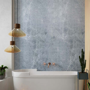 Large Premium Fior Di Bosco Marble 1.0m x 2.4m Shower Panel