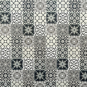 Large Premium Patchwork Black Matt 1.0m x 2.4m Shower Panel