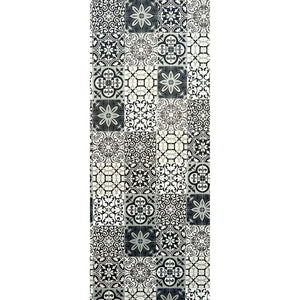 Large Premium Patchwork Black Matt 1.0m x 2.4m Shower Panel