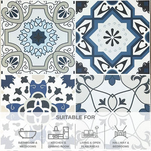 Portree Victorian Tile SPC Flooring 2.047m² Pack | 11 Tiles
