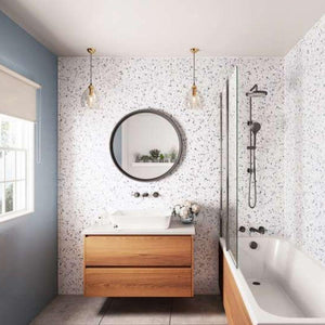 Positano Blue Terrazzo | ShowerWall