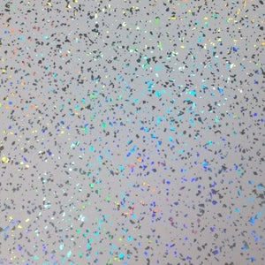 White Platinum Sparkle 5mm Sample