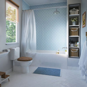 Scallop Blue | ShowerWall