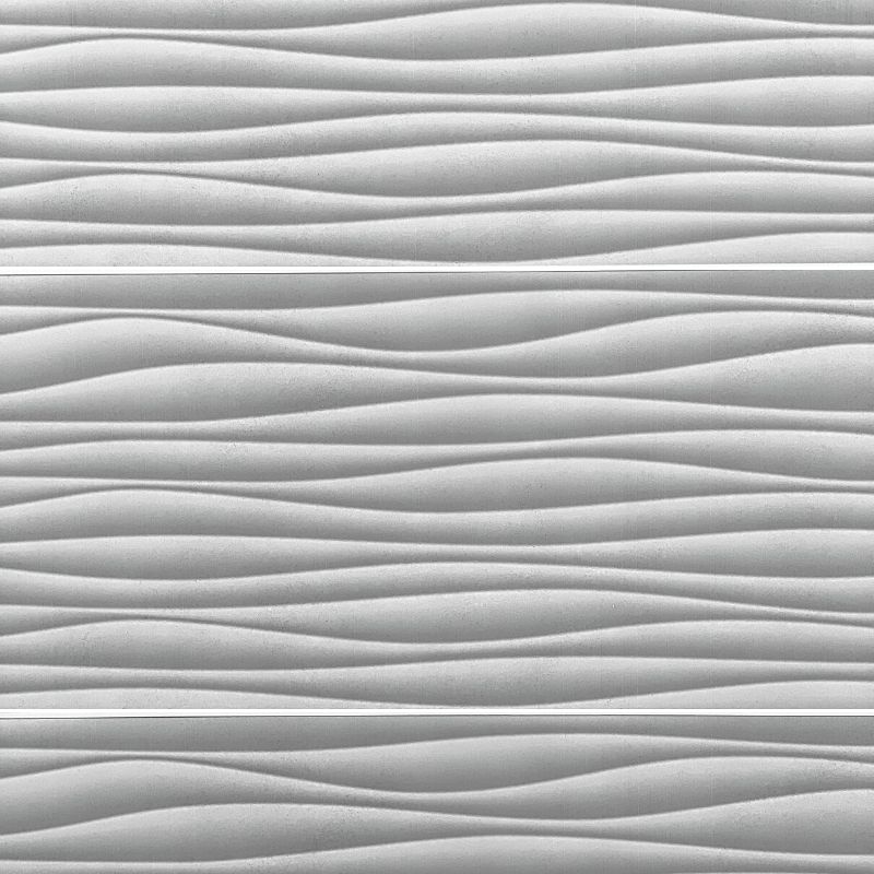 Large Premium Silver Wave Shower Panel Sample