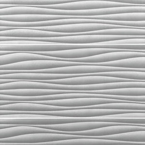 Large Premium Silver Wave Shower Panel Sample