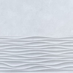 Premium Silver Wave Tile Shower Panel Sample