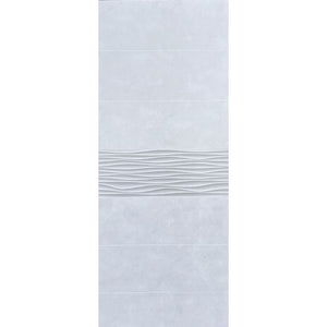 Large Premium Silver Wave Tile Shower Panel 1.0m x 2.4m