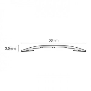 Aluminium Threshold Strip | Self Adhesive | Matt Brass/Gold (38 x 3mm - 0.9m)