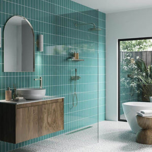 Vertical Tile Teal | ShowerWall