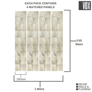 Vox Vilo Motivo Modern Biscuit Marble | 4 Pack