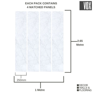 Vox Vilo Motivo Modern Carrara Marble | 4 Pack