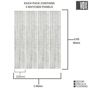 Vox Vilo Motivo Modern Grey Wood | 4 Pack