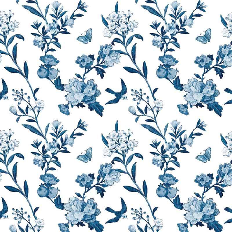 Vintage China Blue | ShowerWall