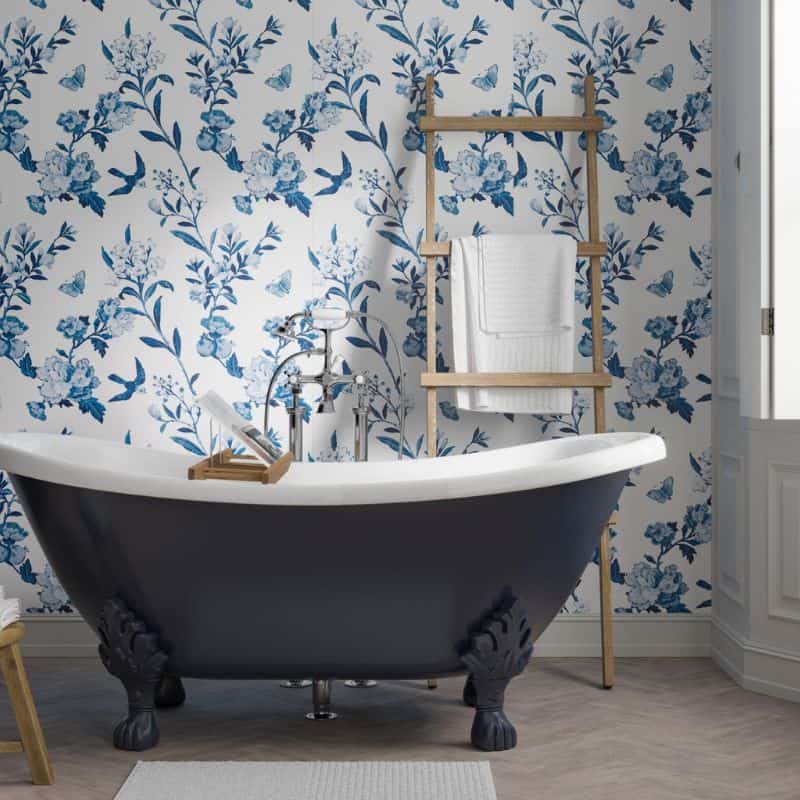 Vintage China Blue | ShowerWall