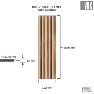 Vox Linerio S-Line Natural Slat Panel