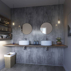 Washed Charcoal-ShowerWall-Decor Walls & Flooring