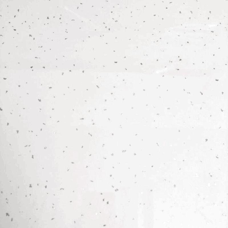 White Arctic Sparkle Shower Panel 600mm Sample