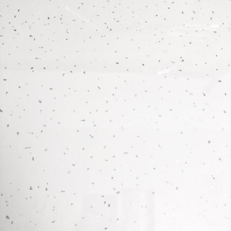 Large White Arctic Sparkle Shower Panel Sample