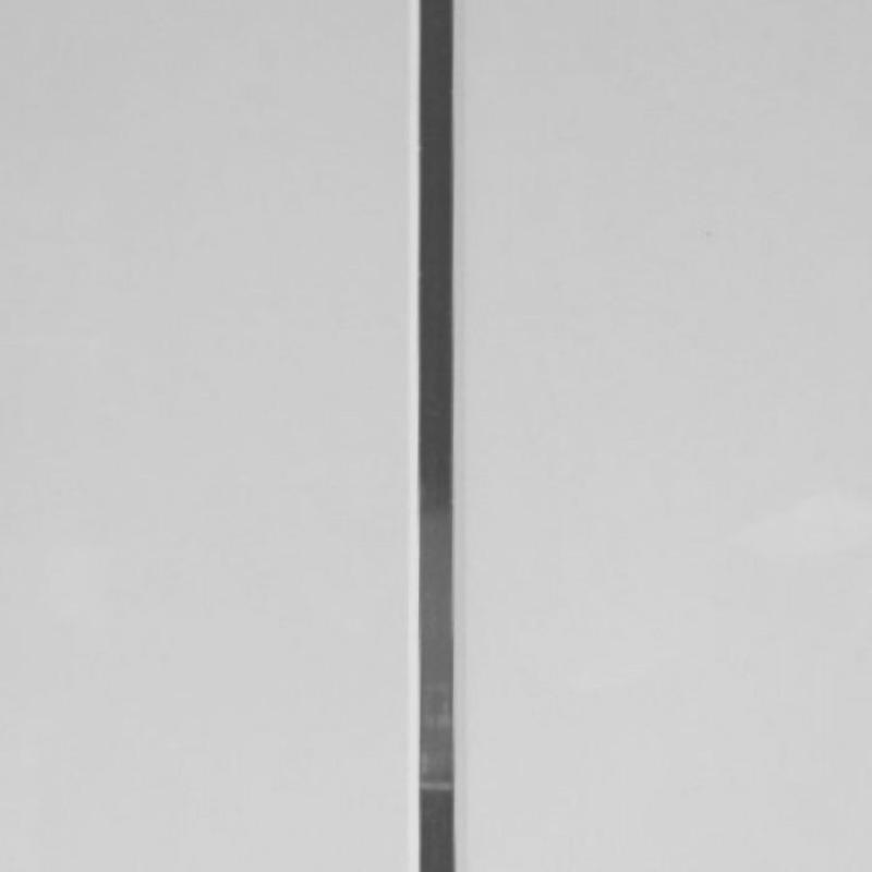 Gloss White Silver V Groove 6mm Sample